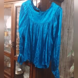 Happy X Nature Kate Hudson Elegant Blue- Green Women's Top (L)